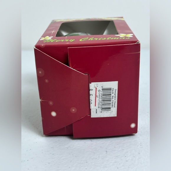 Hawaii Hand Painted Bird Floral Mele Kalikimaka Christmas Glass Ornament - Picture 7 of 13